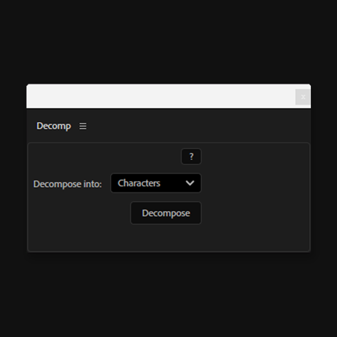 Decomp Script